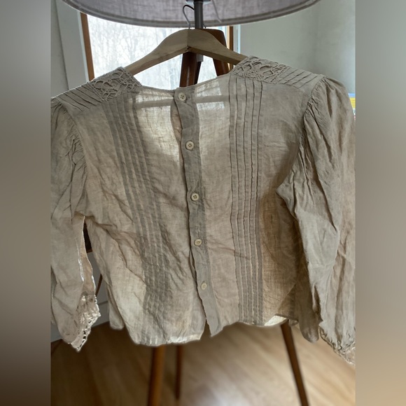 Vintage Cropped Crotchet Blouse - Picture 3 of 7